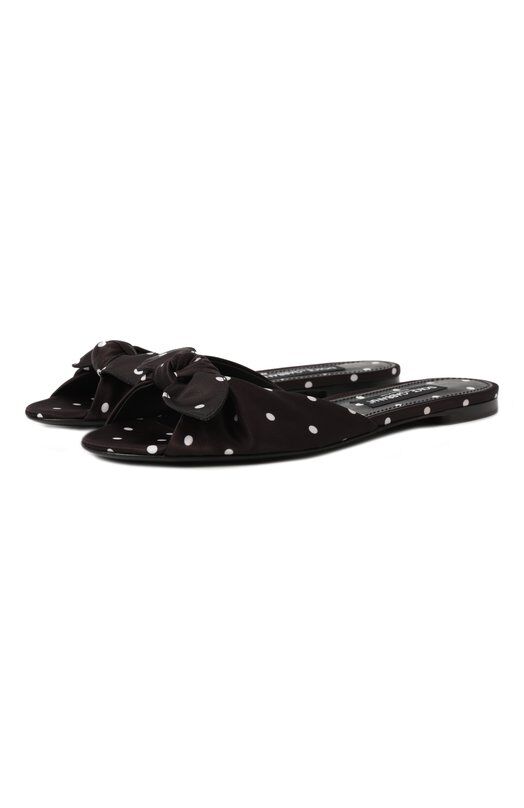 Текстильные шлепанцы Bianca Dolce & Gabbana CQ0620/AV885 фото 1