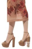 Кожаные босоножки Olie Plateau 140 Aquazzura 0LEHIGB0/NAP фото 3
