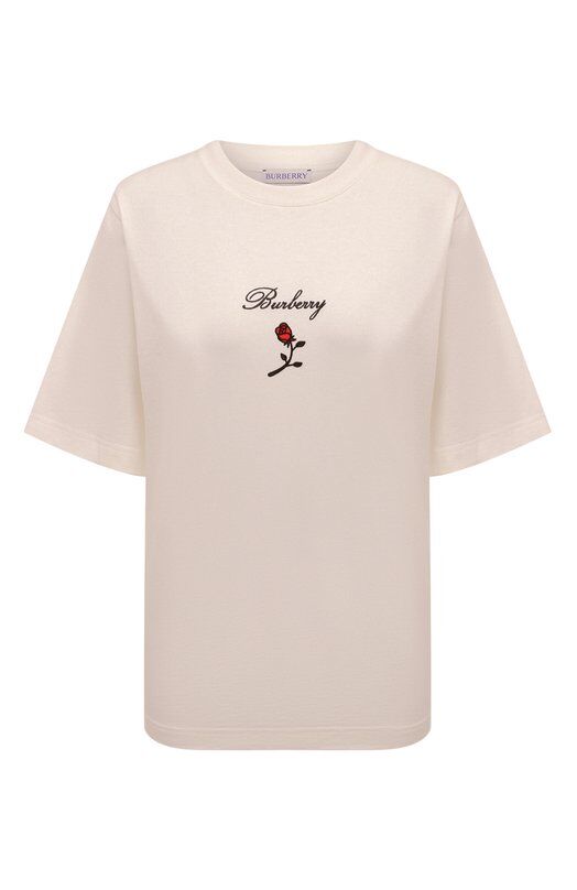 Хлопковая футболка Burberry 8083647 фото 1