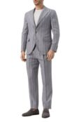 Костюм из шерсти и льна Brunello Cucinelli MP475LDFRD фото 1