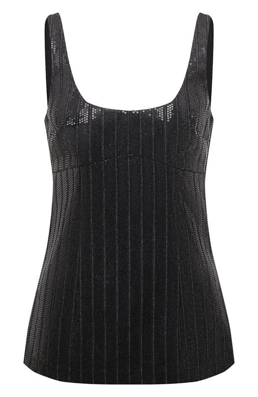 Шерстяной топ с отделкой пайетками Brunello Cucinelli ME208HS700 фото 1