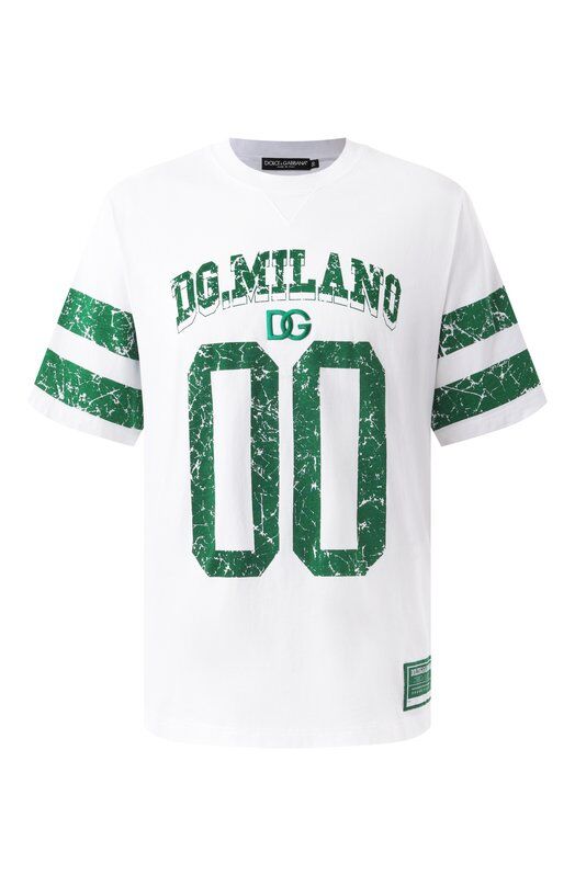 Хлопковая футболка Dolce & Gabbana G8RZ2Z/G7NPB фото 1