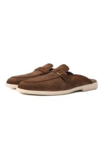 Замшевые сабо Malibu Santoni