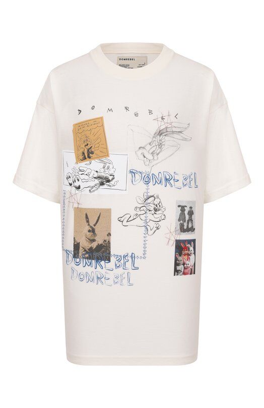 Хлопковая футболка DOMREBEL RABBIT H0LE T-SHIRT фото 1