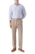 Рубашка из хлопка и льна Brunello Cucinelli MR6250028 фото 2