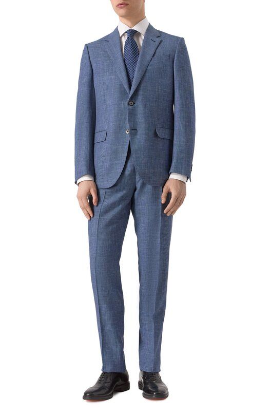 Костюм из шерсти и шелка Zegna 221225/949503A9 фото 1