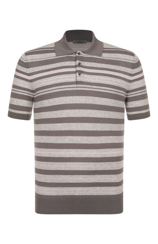 Поло из хлопка и шелка Corneliani 25M524-2525106 фото 1