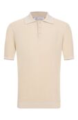 Поло изо льна и хлопка Brunello Cucinelli M2L707715 фото 1