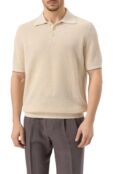 Поло изо льна и хлопка Brunello Cucinelli M2L707715 фото 3