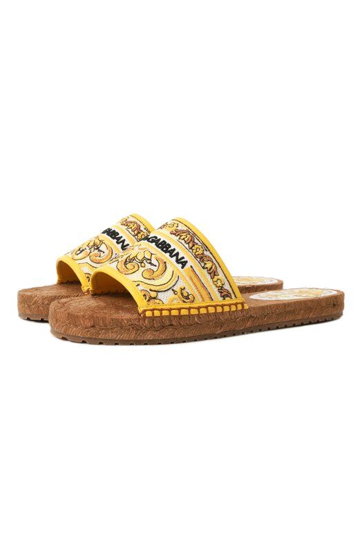 Текстильные шлепанцы Dolce & Gabbana CE0148/AV804 фото 1