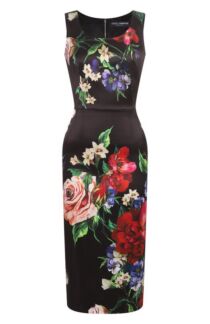 Атласное платье Dolce & Gabbana