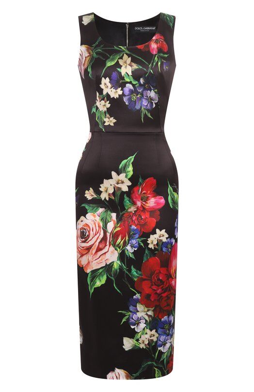 Атласное платье Dolce & Gabbana F6ZJ6T/FSIB5 фото 1