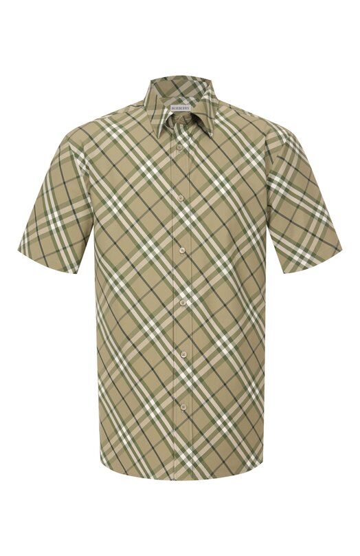 Хлопковая рубашка Burberry 8107674 фото 1