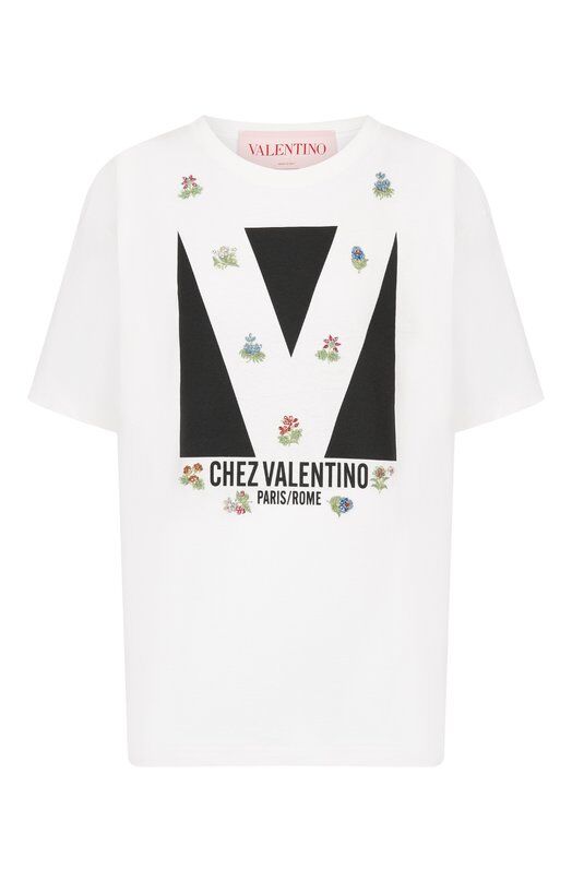 Хлопковая футболка Valentino 6B3MG24I919 фото 1