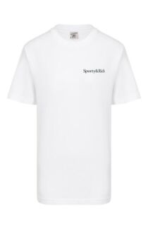 Хлопковая футболка Sporty and Rich