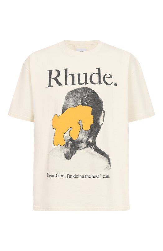 Хлопковая футболка Rhude RHSS25TT08012 фото 1