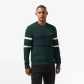Мужской свитер Lacoste Relaxed Fit в полоску фото 1