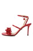 Кожаные босоножки Puffy Heart 85 Mach & Mach SS25-S0895-85-PAT-RED фото 4