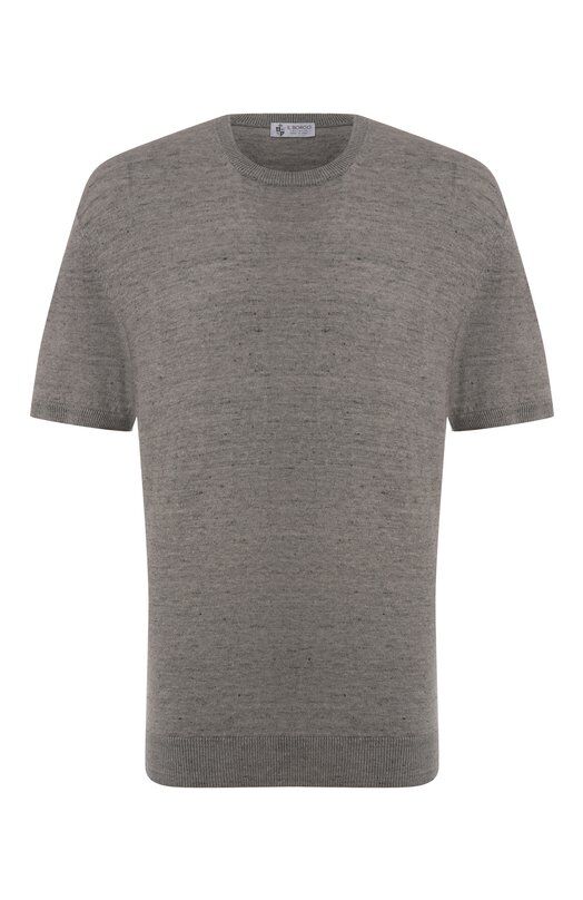 Джемпер изо льна и хлопка Il Borgo Cashmere MS55-726G0BIG P фото 1