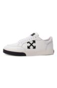 Кожаные кеды New Low Vulcanized Off-White 0MIA293C99LEA002 фото 4