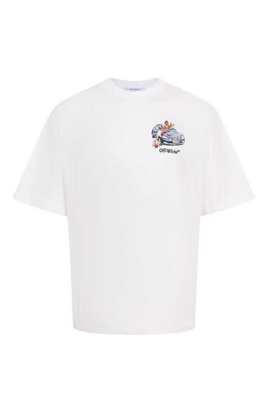 Хлопковая футболка Off-White 0MAA120S25JER003 фото 1