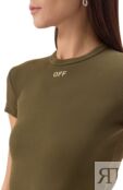 Хлопковая футболка Off-White 0WAA065S25JER0015401 фото 5
