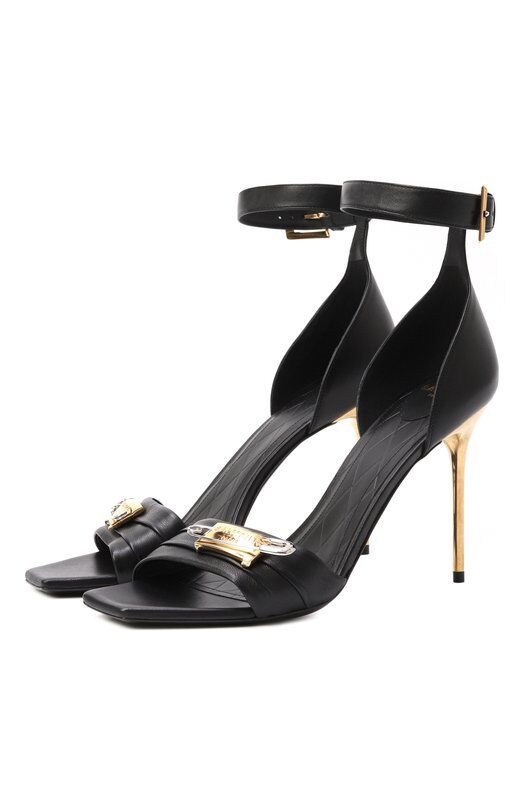 Кожаные босоножки Safety Pin Balmain EN1UH080/LNAP фото 1