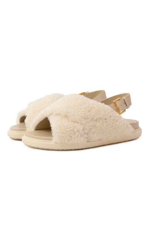 Сандалии Fussbett из овчины Marni FBMS005801/P9093 фото 1