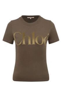 Хлопковая футболка Chloé