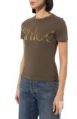 Хлопковая футболка Chloé CHC24WJH03184 фото 3