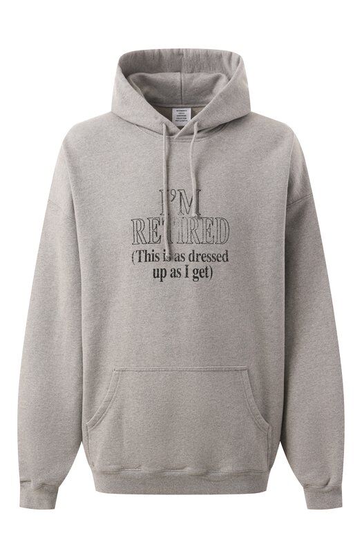 Хлопковое худи VETEMENTS UA66HD710G фото 1