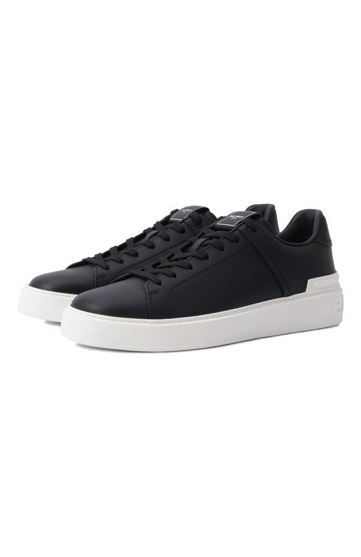 Кожаные кеды B-Court Balmain DM1VI288/LVTR фото 1