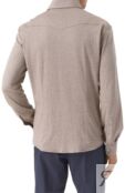 Рубашка изо льна и хлопка Brunello Cucinelli MW8356666 фото 4