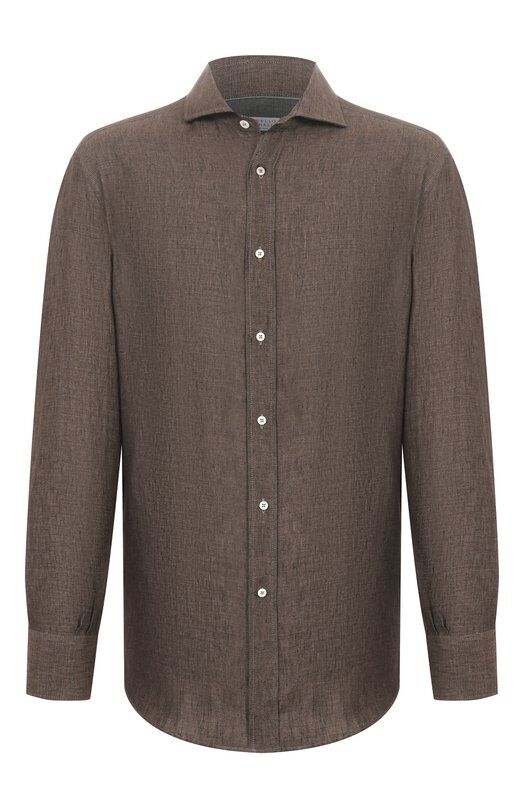 Льняная рубашка Brunello Cucinelli MM6950028 фото 1