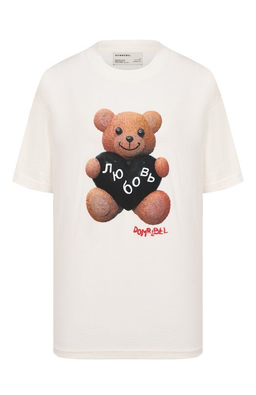 Хлопковая футболка DOMREBEL L0VEBEAR/T-SHIRT фото 1