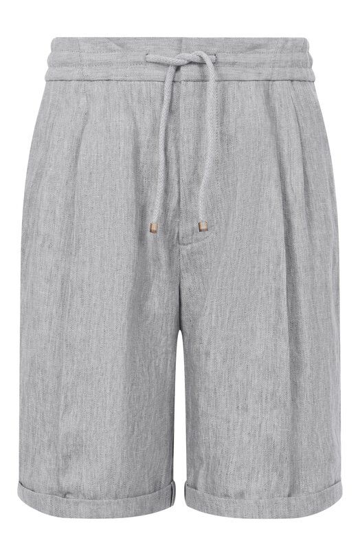 Льняные шорты Brunello Cucinelli MH250U0020 фото 1