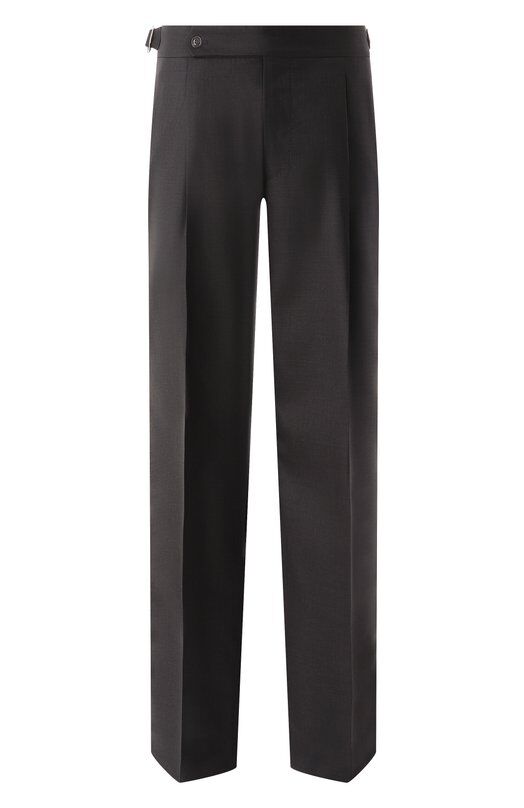 Брюки из шерсти и шелка Brunello Cucinelli MF460PS03 фото 1