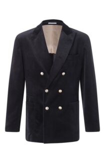 Бархатный пиджак Brunello Cucinelli