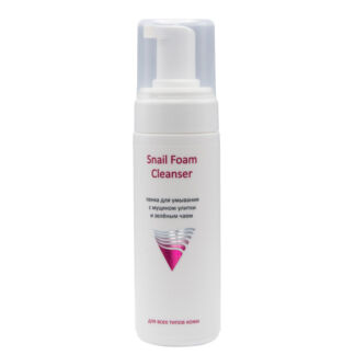 Пенка для умывания с муцином улитки и зелёным чаем Snail Foam Cleanser