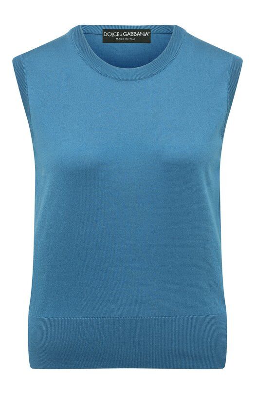 Шелковый топ Dolce & Gabbana FXT04T/JBSHX фото 1