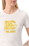 Хлопковая футболка Dolce & Gabbana F8N08Z/GDBVX фото 5