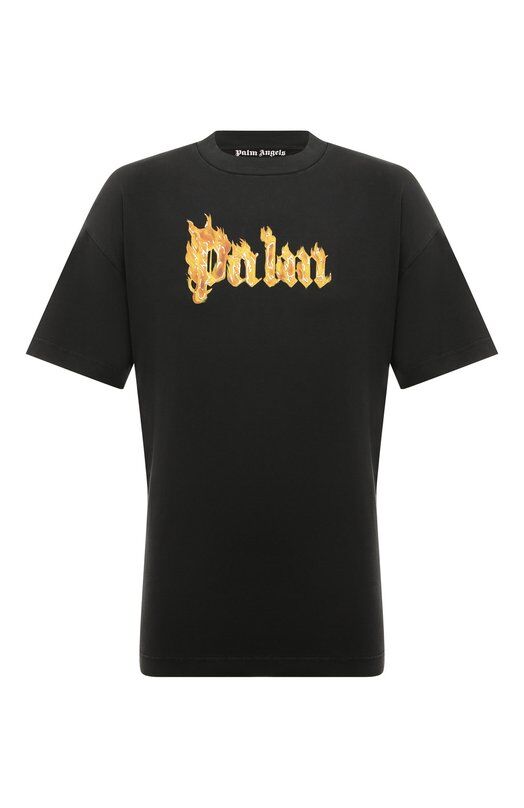 Хлопковая футболка Palm Angels PMAA001F24JER009 фото 1