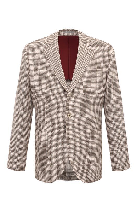 Пиджак изо льна и шерсти Brunello Cucinelli MS4607BND фото 1