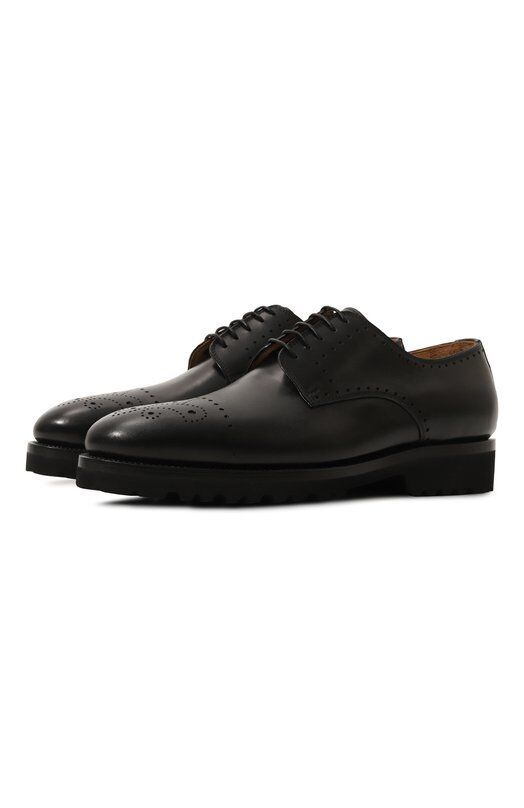 Кожаные дерби Kiton USSA092N0010104 фото 1