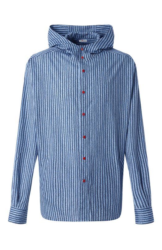 Хлопковая рубашка Kiton UMCMARH0912901_46-50 фото 1