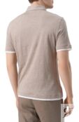 Поло изо льна и хлопка Brunello Cucinelli MW8353966 фото 4