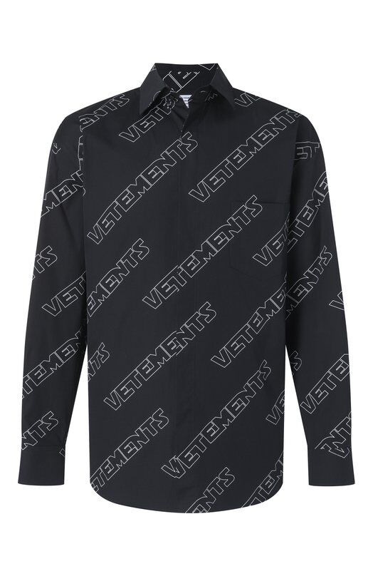 Хлопковая рубашка VETEMENTS UE54SH300B фото 1