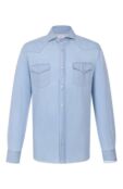 Джинсовая рубашка Brunello Cucinelli MR6834008 фото 1