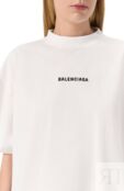 Хлопковая футболка Balenciaga 818431/TPVK1 фото 5
