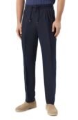 Брюки изо льна и хлопка Brunello Cucinelli MH255E1710 фото 3